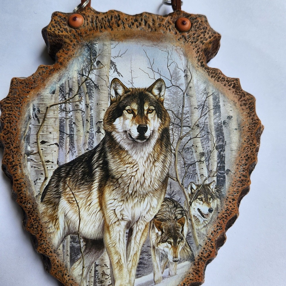 Bradford Exchange Noble Leader Wolf Arrowhead Plaque Spirit of the Pack 2009